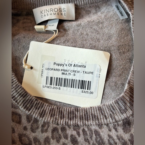 Kinross Leopard Print Sweater - NWT! - Picture 4 of 5